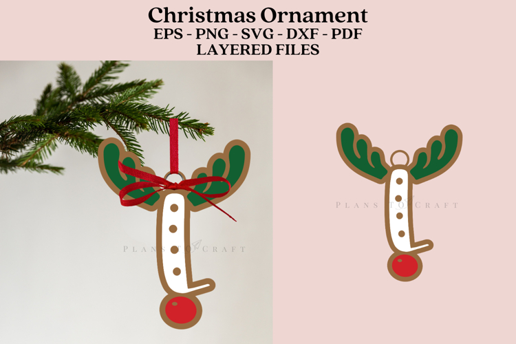 Christmas Alphabet Ornament Laser Cut SVG Files