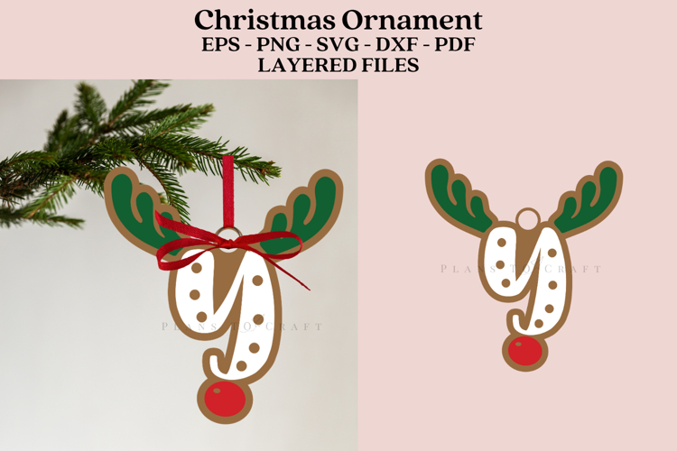 Christmas Alphabet Ornament Laser Cut SVG Files