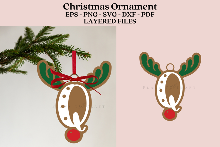 Christmas Alphabet Ornament Laser Cut SVG Files