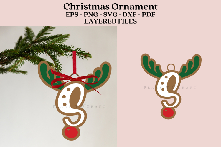 Christmas Alphabet Ornament Laser Cut SVG Files