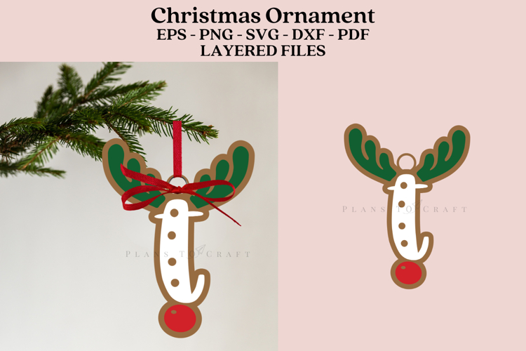 Christmas Alphabet Ornament Laser Cut SVG Files
