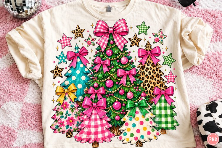 Preppy Christmas Tree PNG example image 1