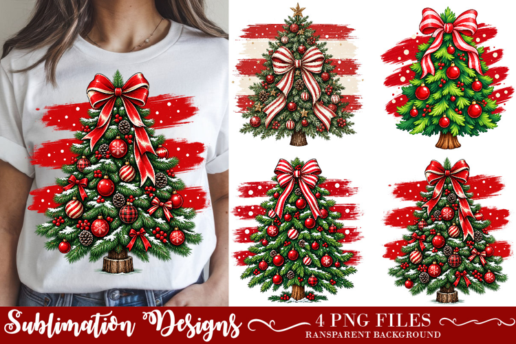 Preppy Christmas Tree PNG, Trendy Holiday Shirt Design
