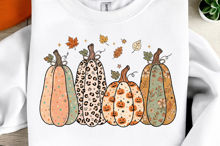 Preppy Fall Pumpkin PNG