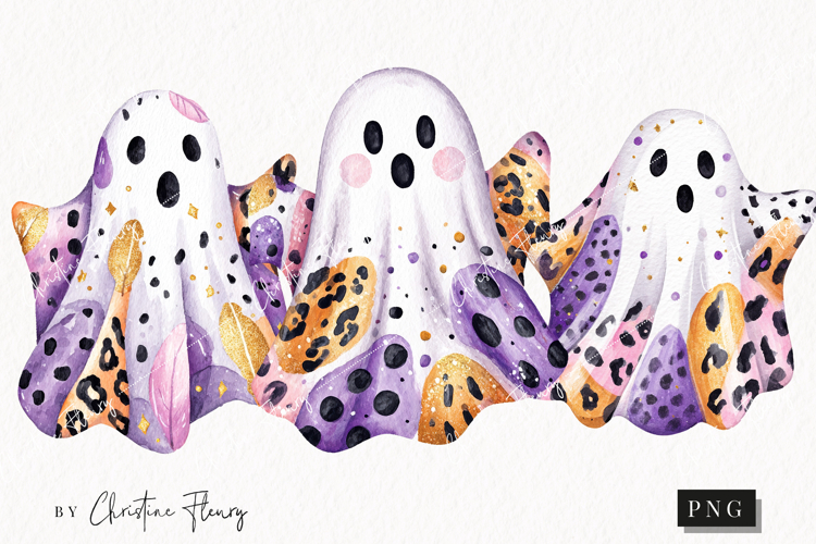 Preppy Ghost Clipart | Halloween PNG