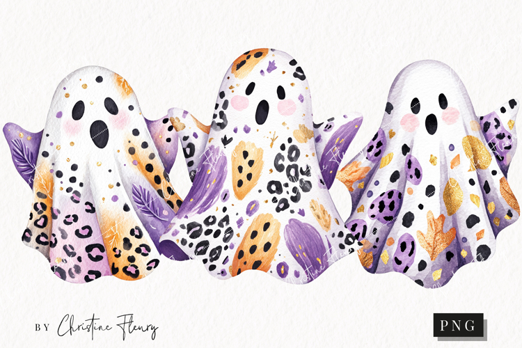 Preppy Ghost Clipart | Halloween PNG