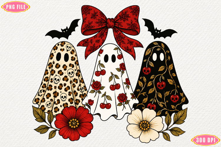 Preppy Ghost Cherry PNG