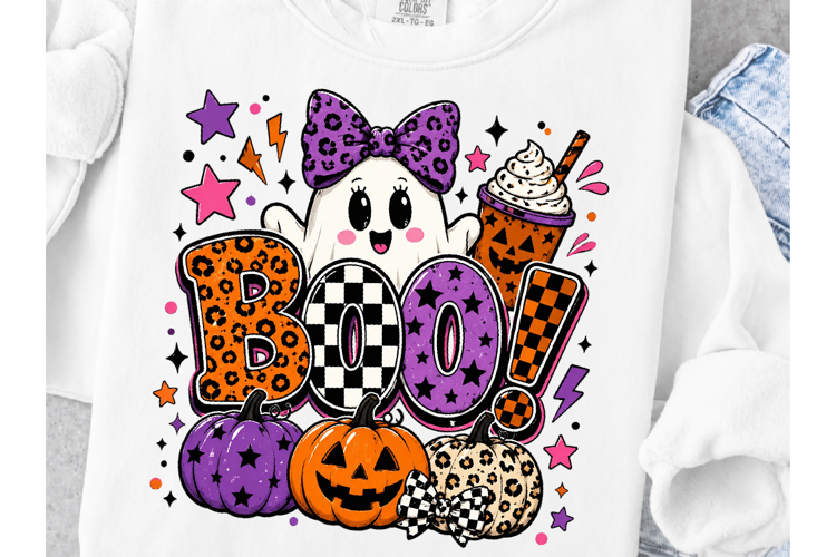 Preppy Ghost Coquette PNG, Black Cat Halloween