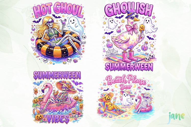 Preppy Ghost Halloween PNG