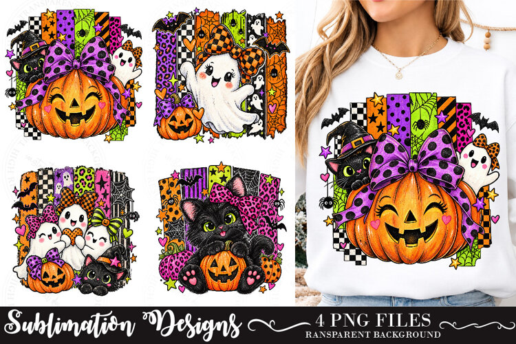 Trending Preppy Ghost PNG, Cute Halloween PNG example image 1