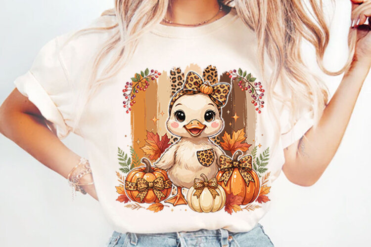 Preppy Goose Fall PNG Designs example image 1