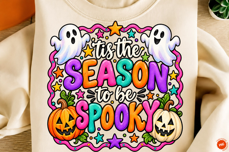 Preppy Halloween PNG, Tis the Season to Be Spooky PNG