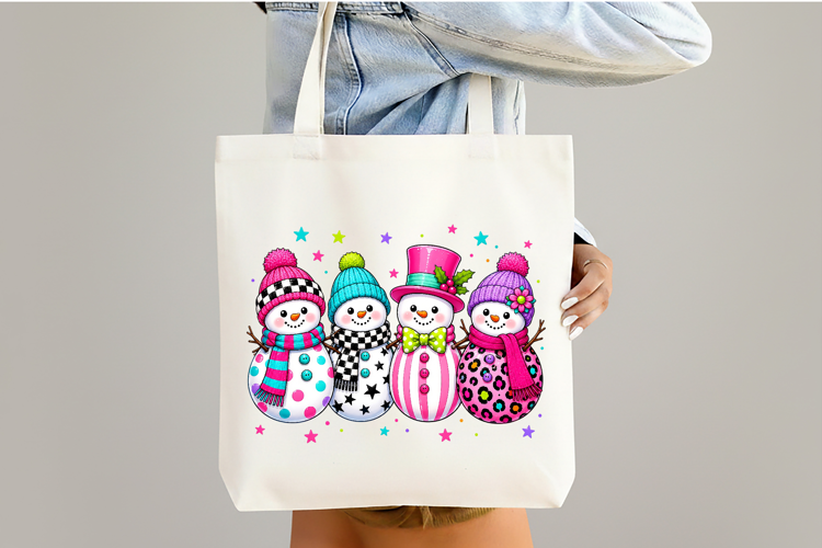 Preppy Snowman Christmas PNG