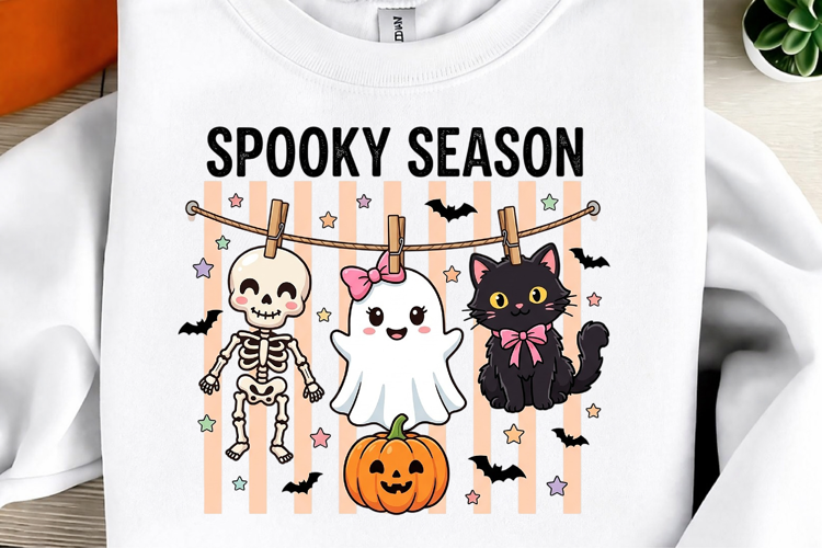 Preppy Spooky Season PNG