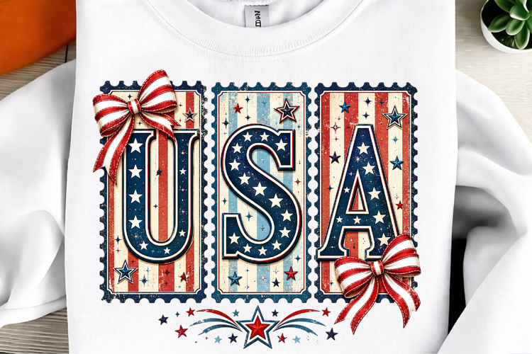 Preppy striped USA Png