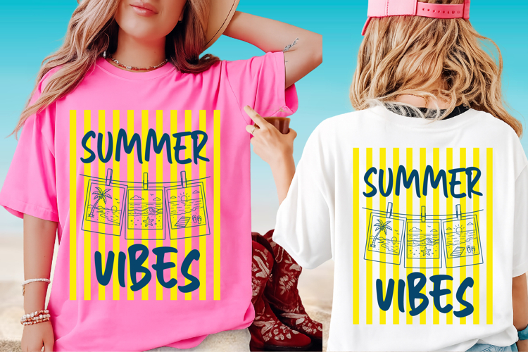 Preppy Summer Shirt Design PNG, Cute Trendy Style