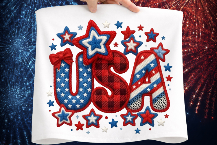 Preppy USA Coquette Png, 4th Of July Png