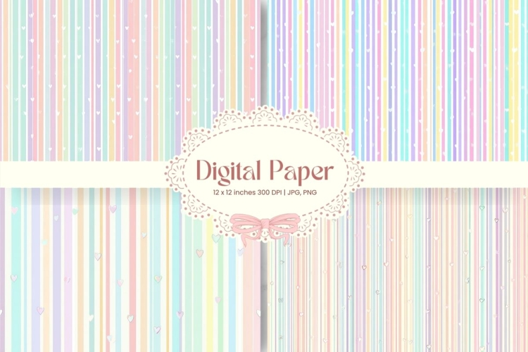 Stripe Pattern Background Gift Wrap Wallpaper Digital Paper1