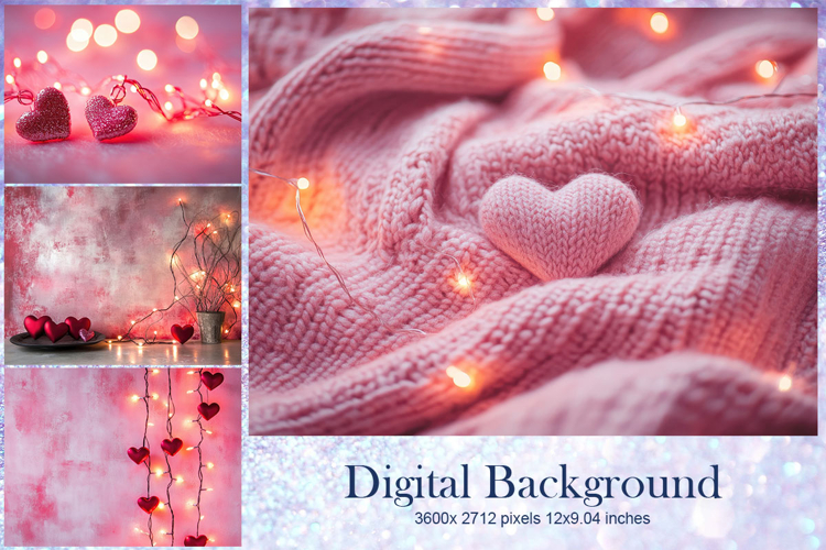 Heart Valentines Background Love Wallpaper Bokeh Backdrop104