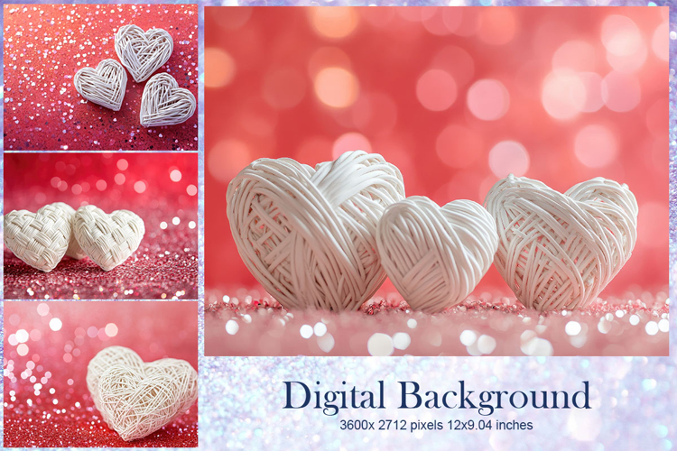 Heart Valentines Background Love Wallpaper Bokeh Backdrop85