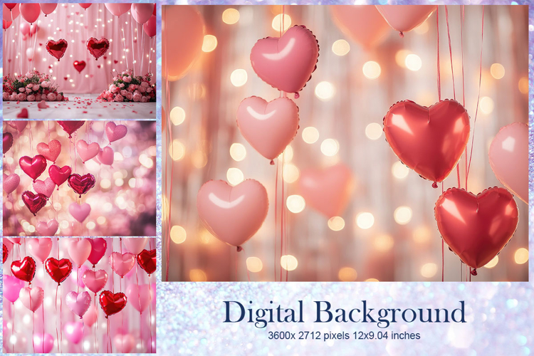 Heart Valentines Background Love Wallpaper Bokeh Backdrop81
