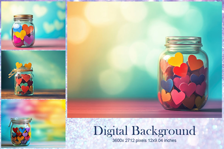 Heart Valentines Background Love Wallpaper Bokeh Backdrop26