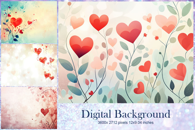 Heart Valentines Background Love Wallpaper Bokeh Backdrop84