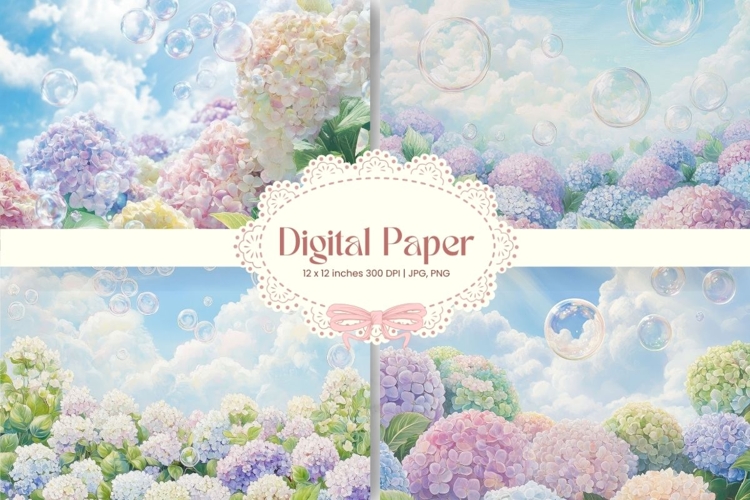 Flower Background Digital Paper Wallpaper Backdrop_43