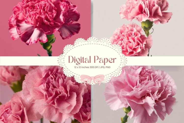 Flower Background Digital Paper Wallpaper Backdrop_6