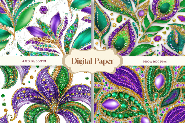 Mardi Gras Beads Background Wallpaper Backdrop