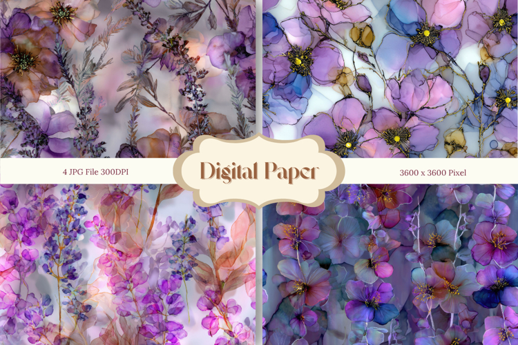 Flower Stained Glass Background Glass Texture Backdrop_15