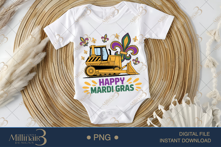 Happy Mardi Gras Truck PNG, Mardi Gras Shirt Design with Con