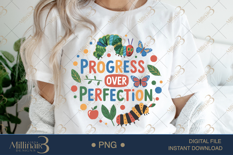 Progress Over Perfection Teacher PNG |Teacher Inspiration