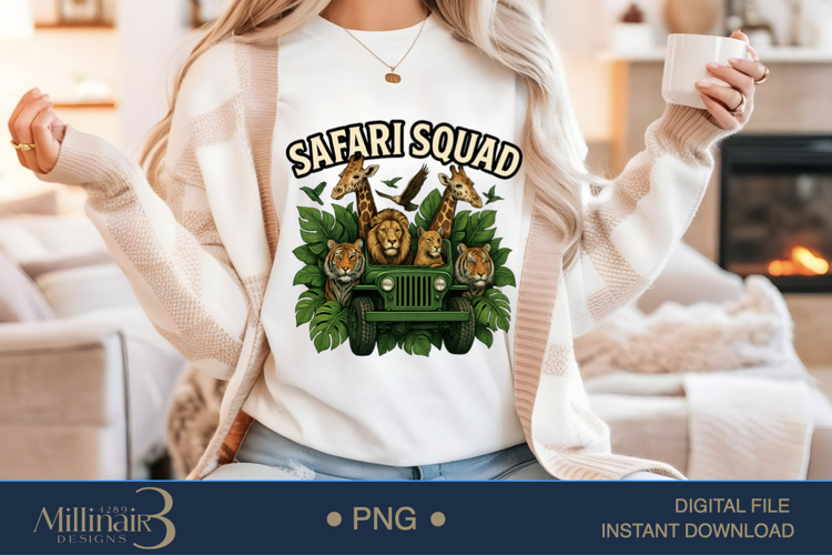 Safari Squad PNG Sublimation|Students School Png