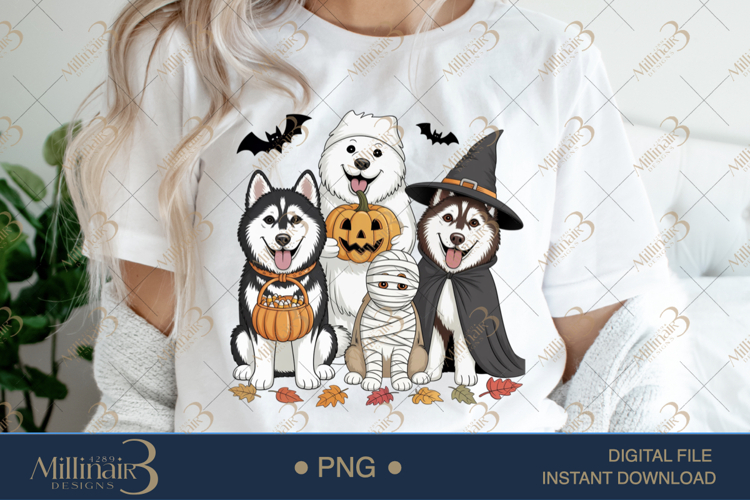 Husky Ghost Halloween Dog PNG |Ghost Dog, Pumpkin Pu