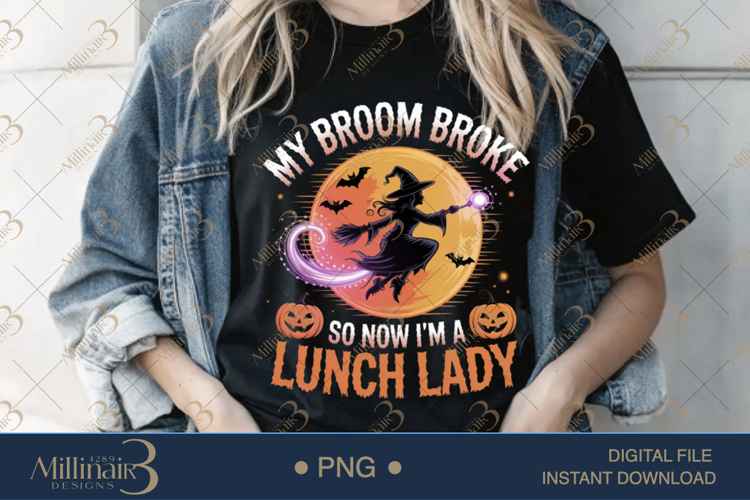 Lunch Lady by Day, Witch by Night PNG|Funny School Cafeteria