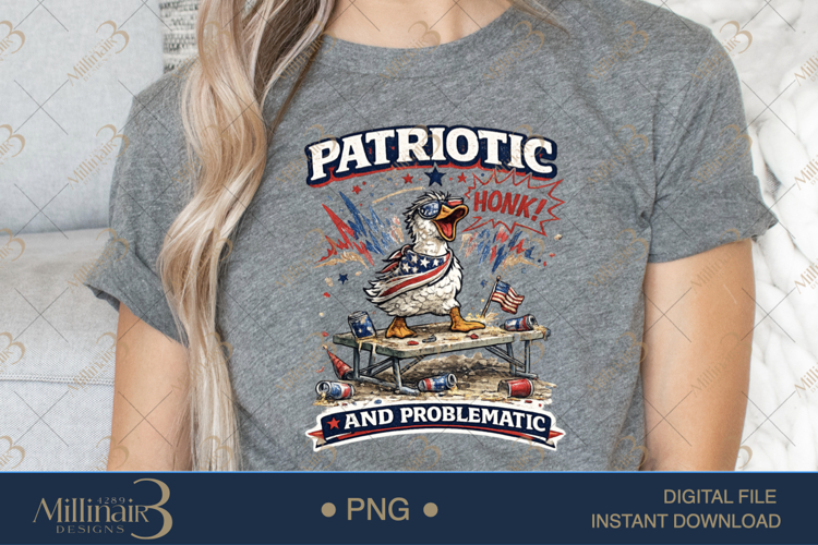 Patriotic and Problematic PNG, Funny Goose Fourth of July