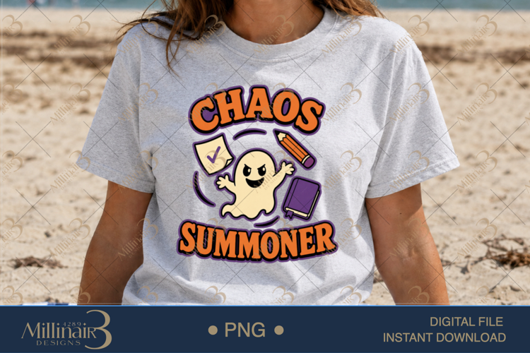 Chaos Summoner PNG, Funny Chaos Quote Design, Sarcastic Subl