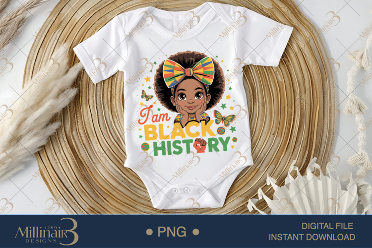 Am Black History PNG for Black History Month Shirt, African