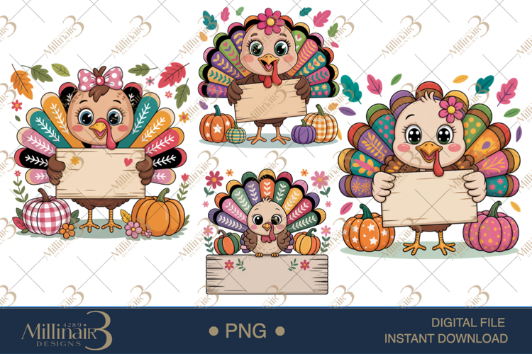 Cute Turkey Clipart Image 17