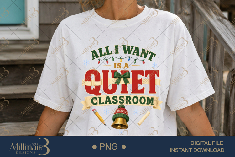 My Classroom Is on the Naughty List PNG | Funny Christmas Te example image 1