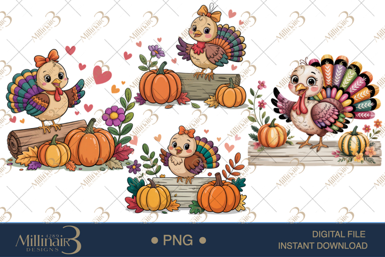 Cute Turkey Clipart Image 14