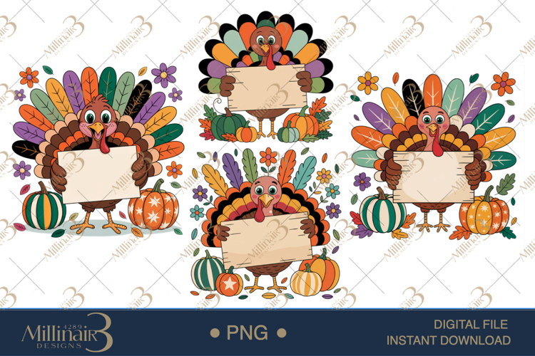 Cute Turkey Clipart Image 12