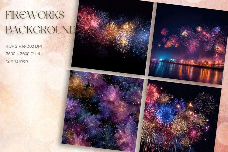 Fireworks Background Celebrate Happy New Year Wallpaper_27