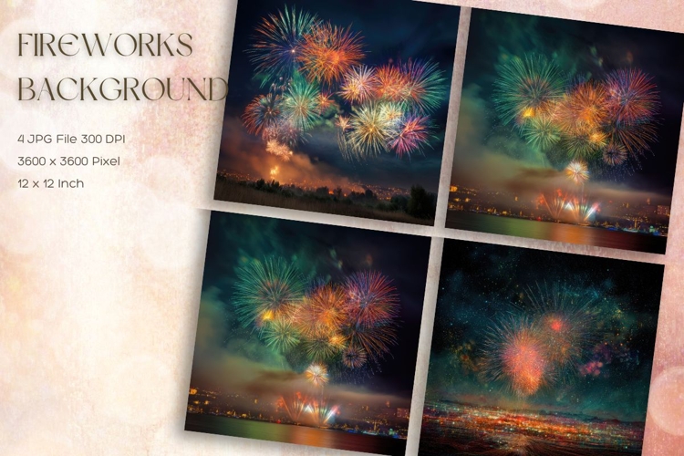 Fireworks Background Celebrate Happy New Year Wallpaper_22