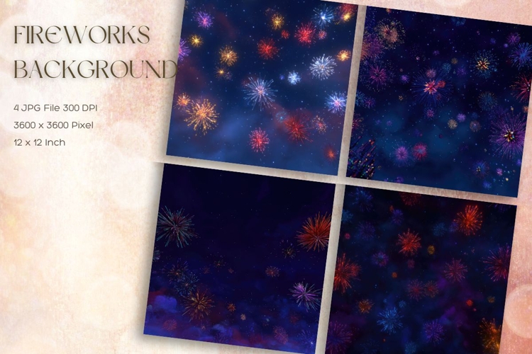 Fireworks Background Celebrate Happy New Year Wallpaper_29