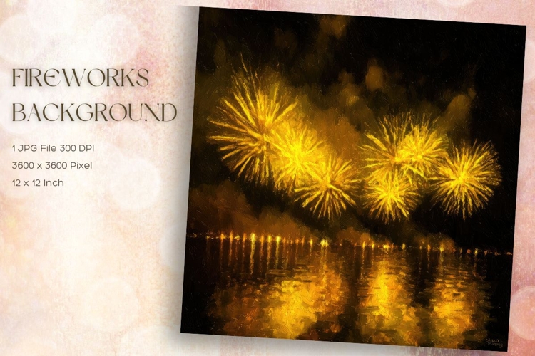 Fireworks Background Celebrate Happy New Year Wallpaper_43