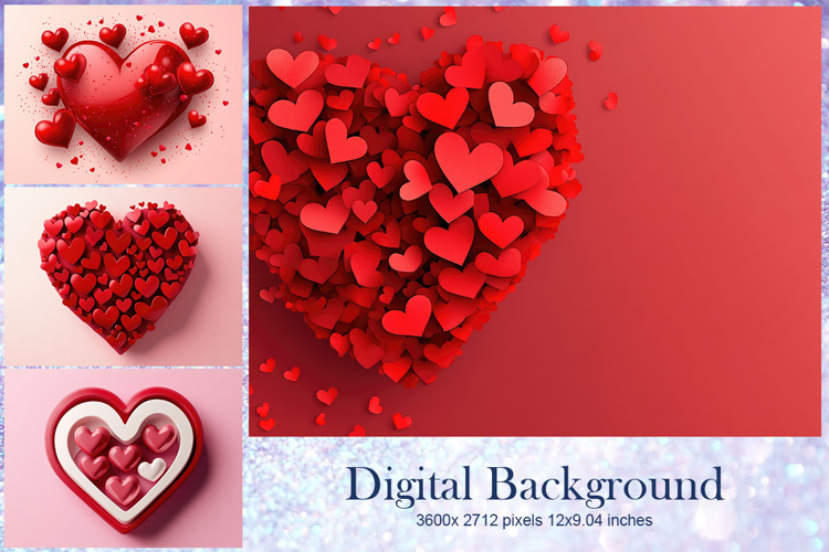 Heart Valentines Background Love Wallpaper Bokeh Backdrop62