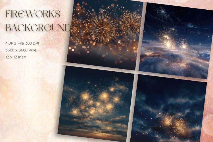 Fireworks Background Celebrate Happy New Year Wallpaper_31