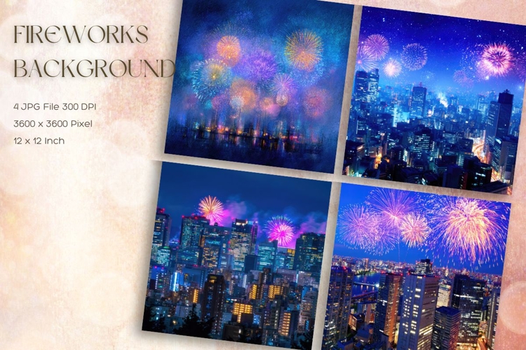 Fireworks Background Celebrate Happy New Year Wallpaper_16